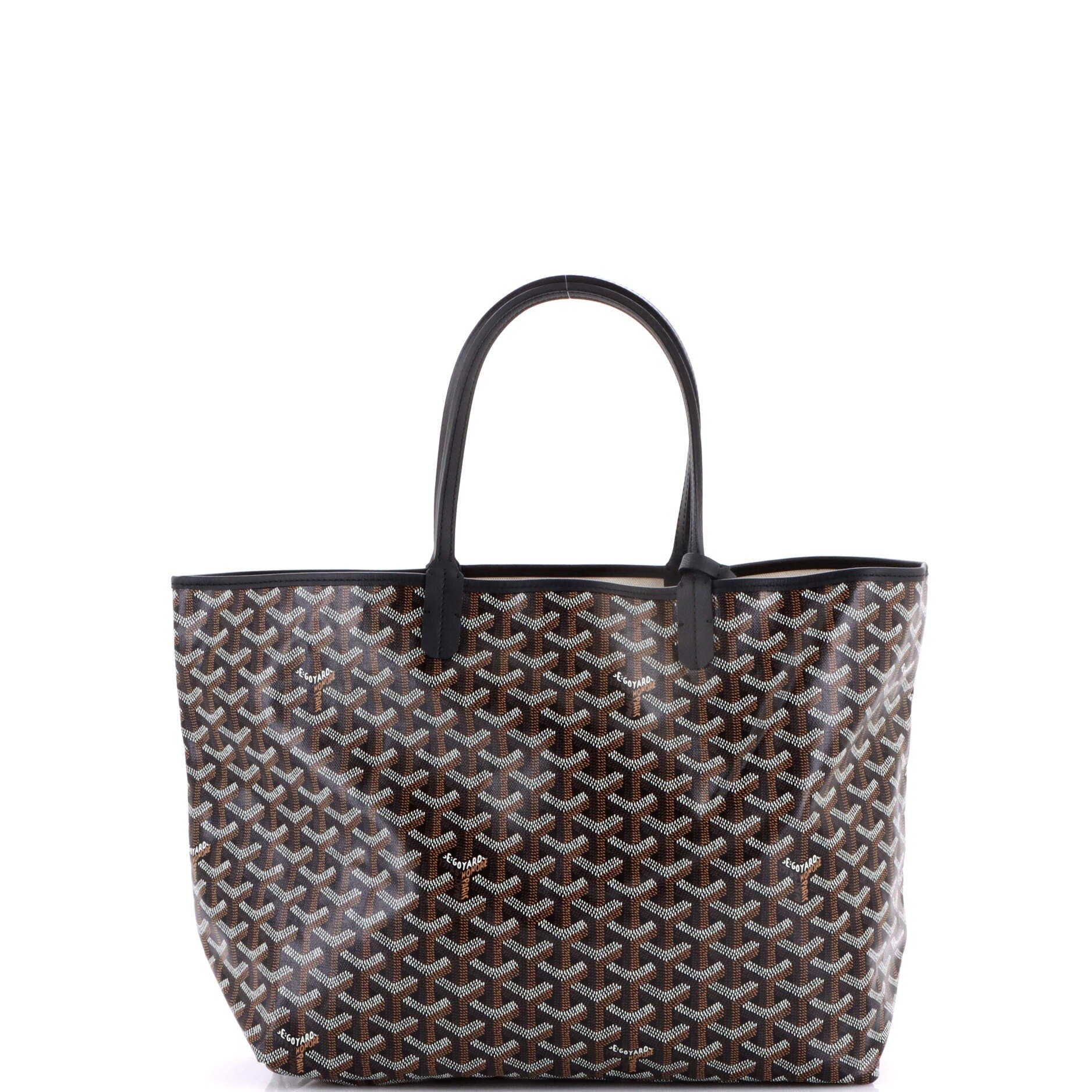 Pre-Owned Goyard Saint Louis Tote Coated Canvas PM, Alternate, color, Black