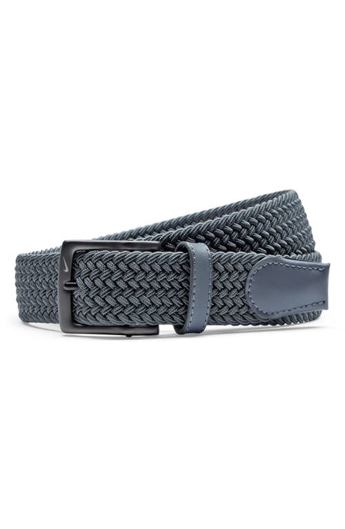 Nike Woven Stretch Belt In Dark Grey