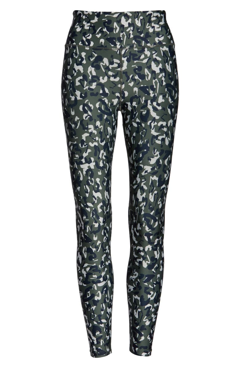 Soul by SoulCycle High Waist Leopard Camo Leggings, Alternate, color, 