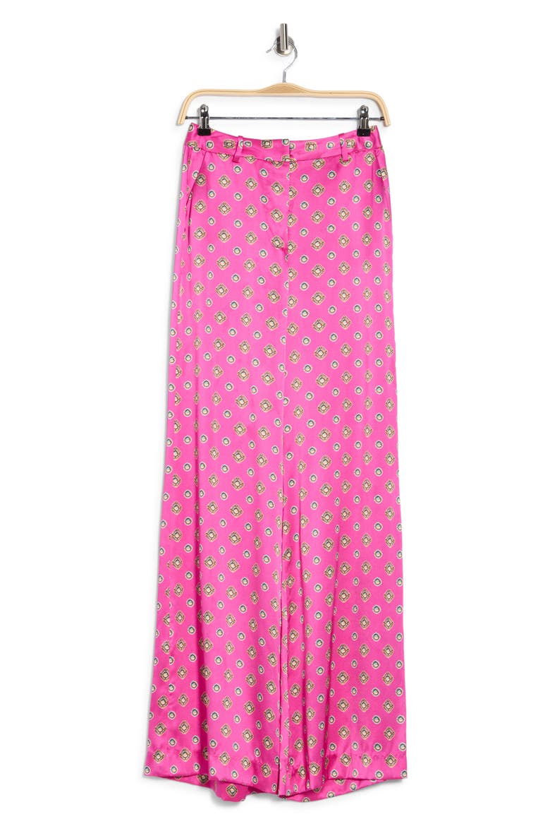 Pilar Wide Leg Silk Pants, Alternate, color, FUCHSIA/TURQUOISE SOUTHWESTERN