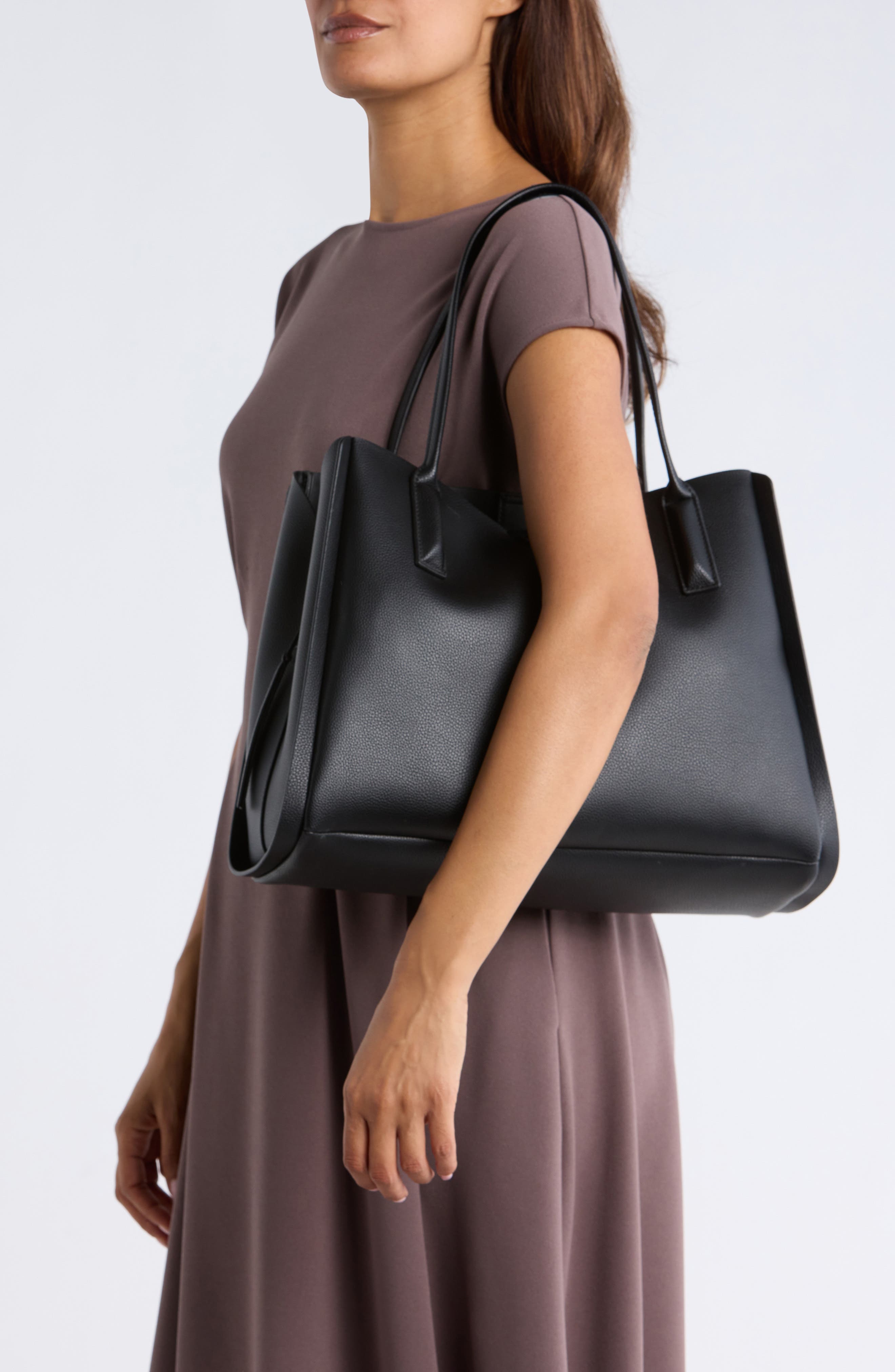 DKNY Josie Tote Bag, Alternate, color, Black/ Black