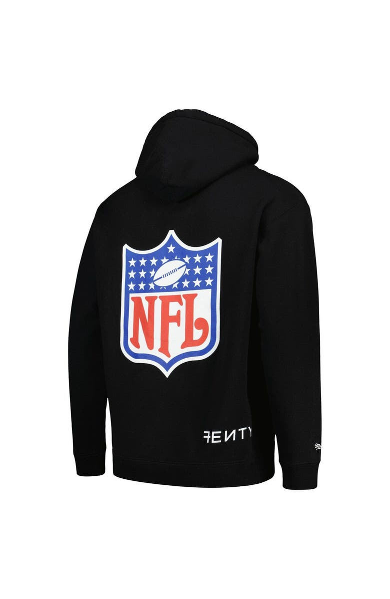 FENTY for Mitchell & Ness Unisex FENTY for Mitchell & Ness Black Super Bowl LVII Icon Pullover Hoodie, Alternate, color, 