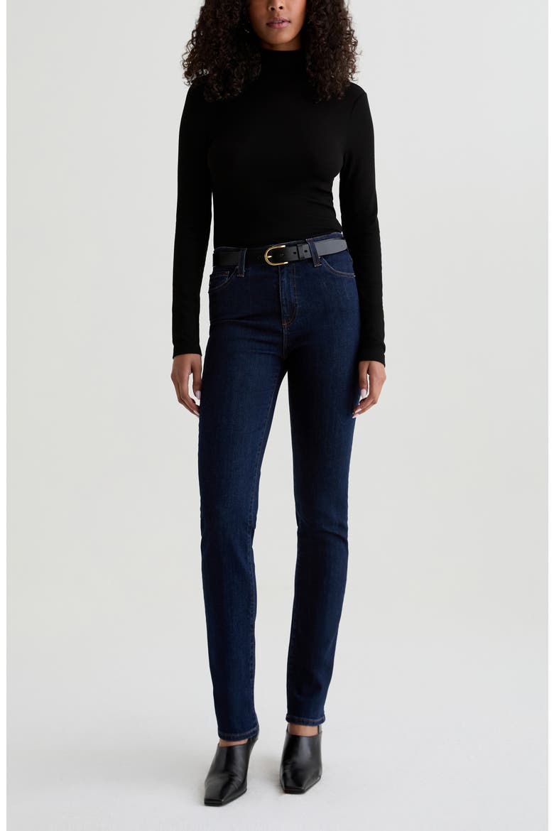 Mari Extended Slim Straight Leg Jeans, Alternate, color, MODERN INDIGO