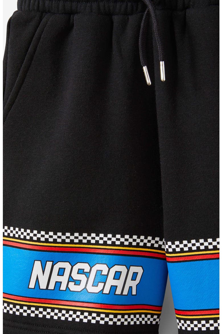 Kid's License Fleece Short, Alternate, color, Lcn Nsr Black Nascar Racing