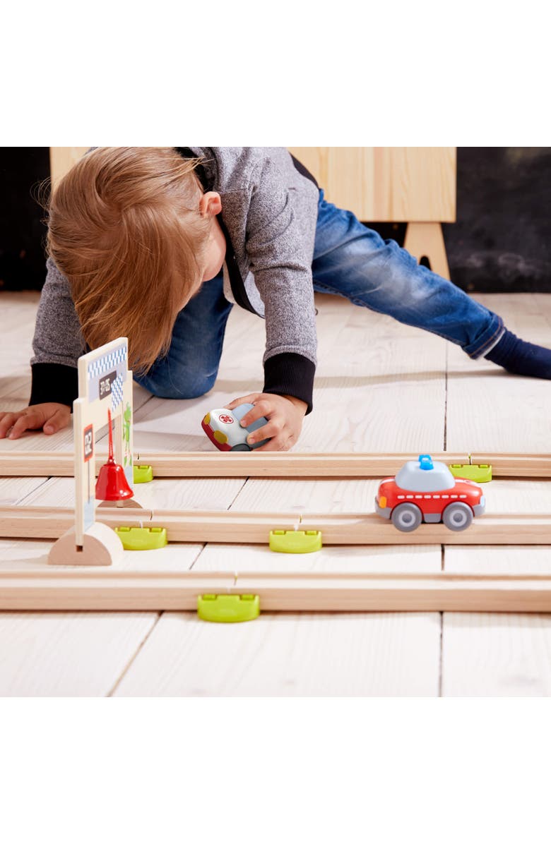 HABA Cars Red Fire Car Push & Go Vehicle, Alternate, color, Red Multi
