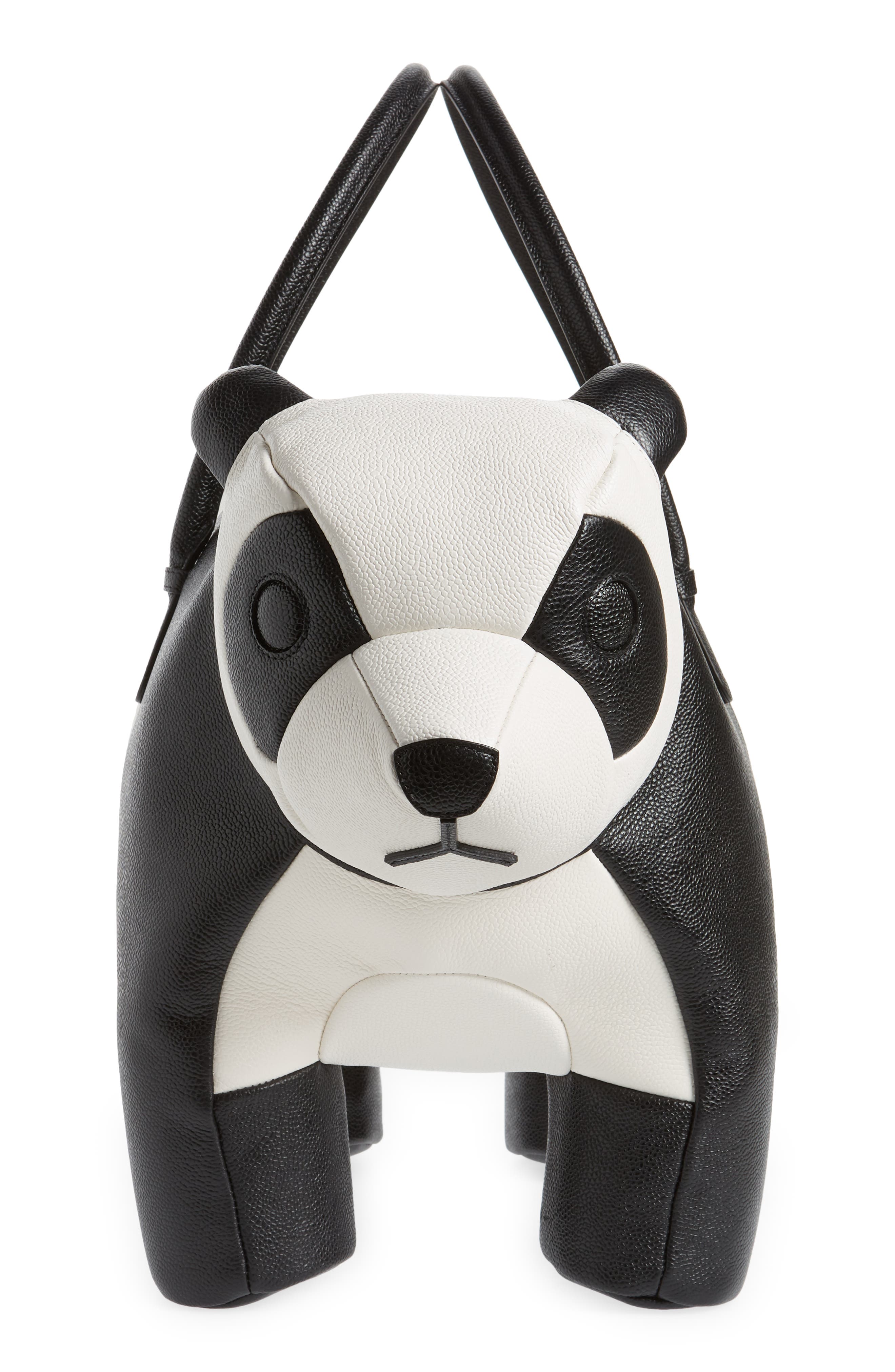 Thom Browne Panda Leather Bag, Alternate, color, 