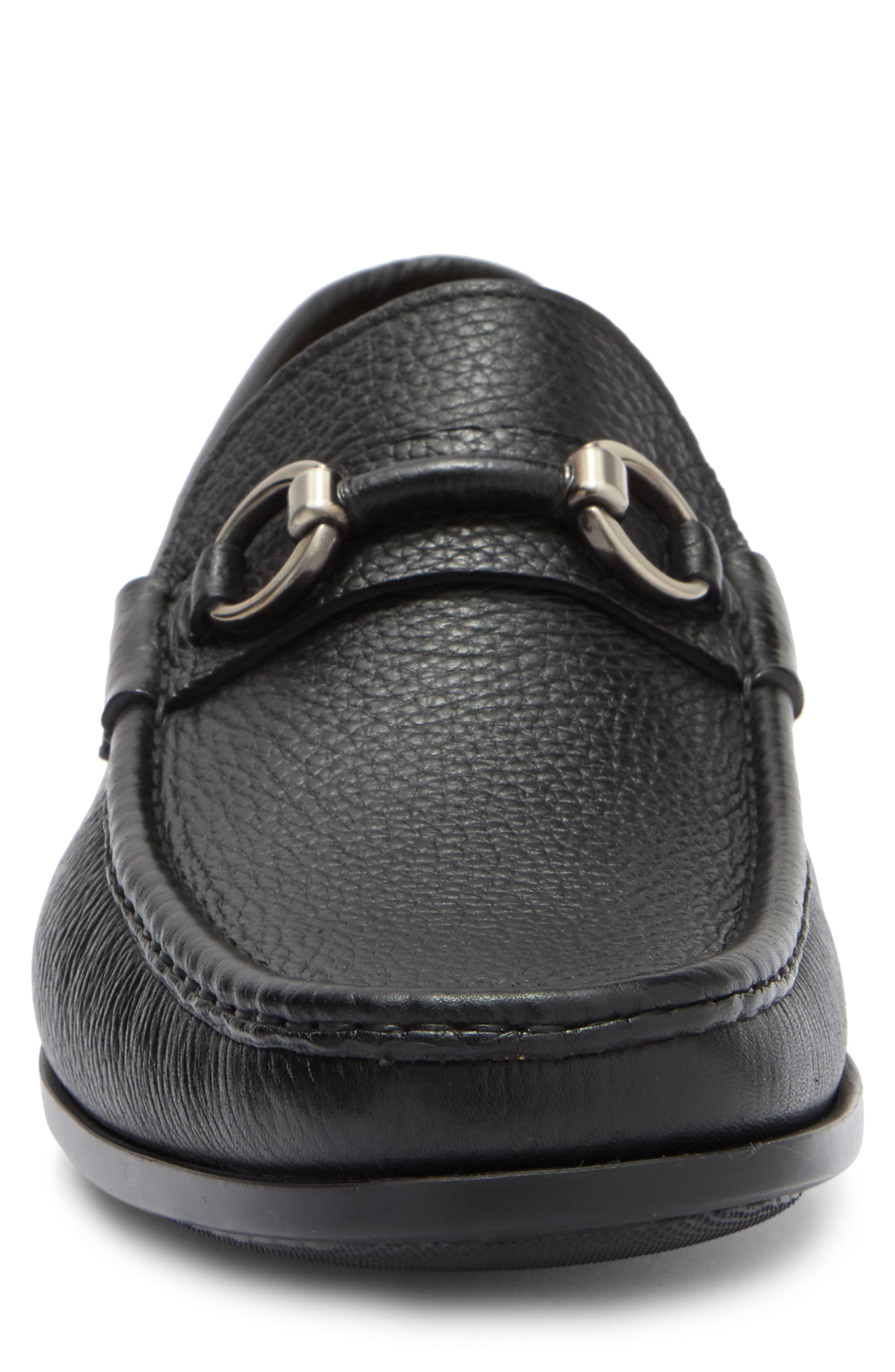 Magnanni Blas II Bit Loafer, Alternate, color, Black Leather