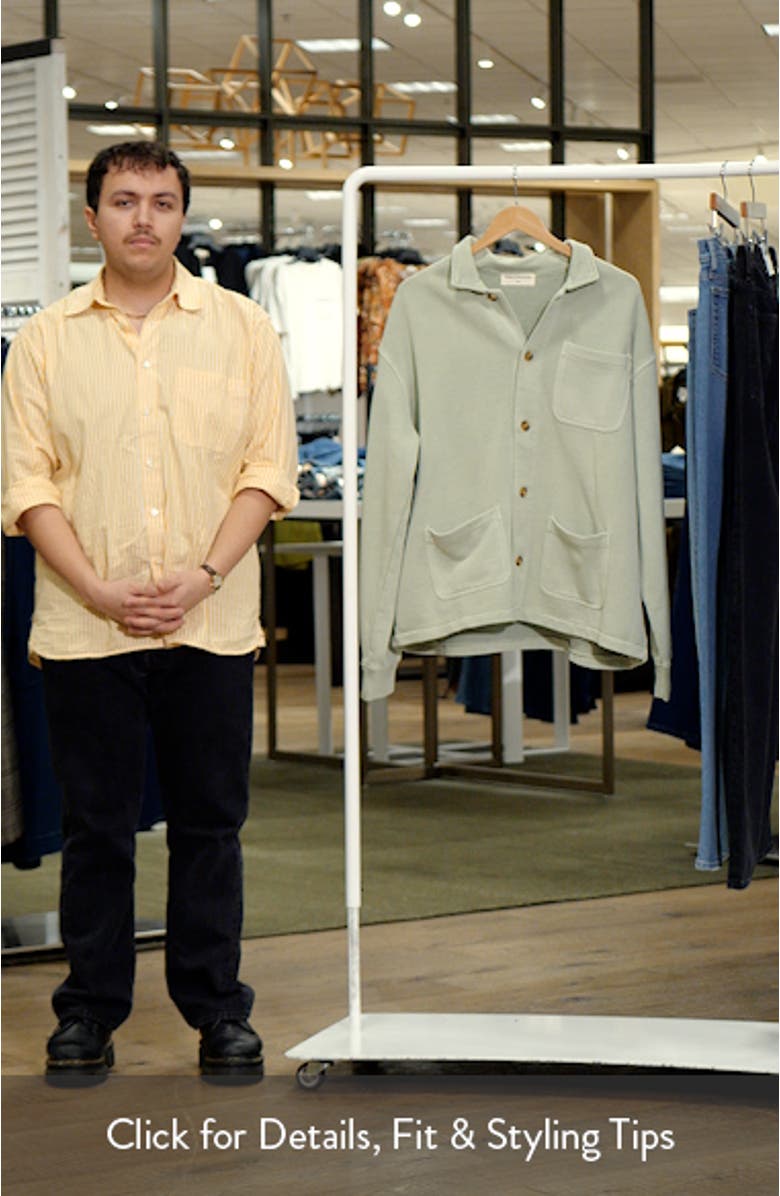 Wordmark Terry Chore Coat, sales video thumbnail