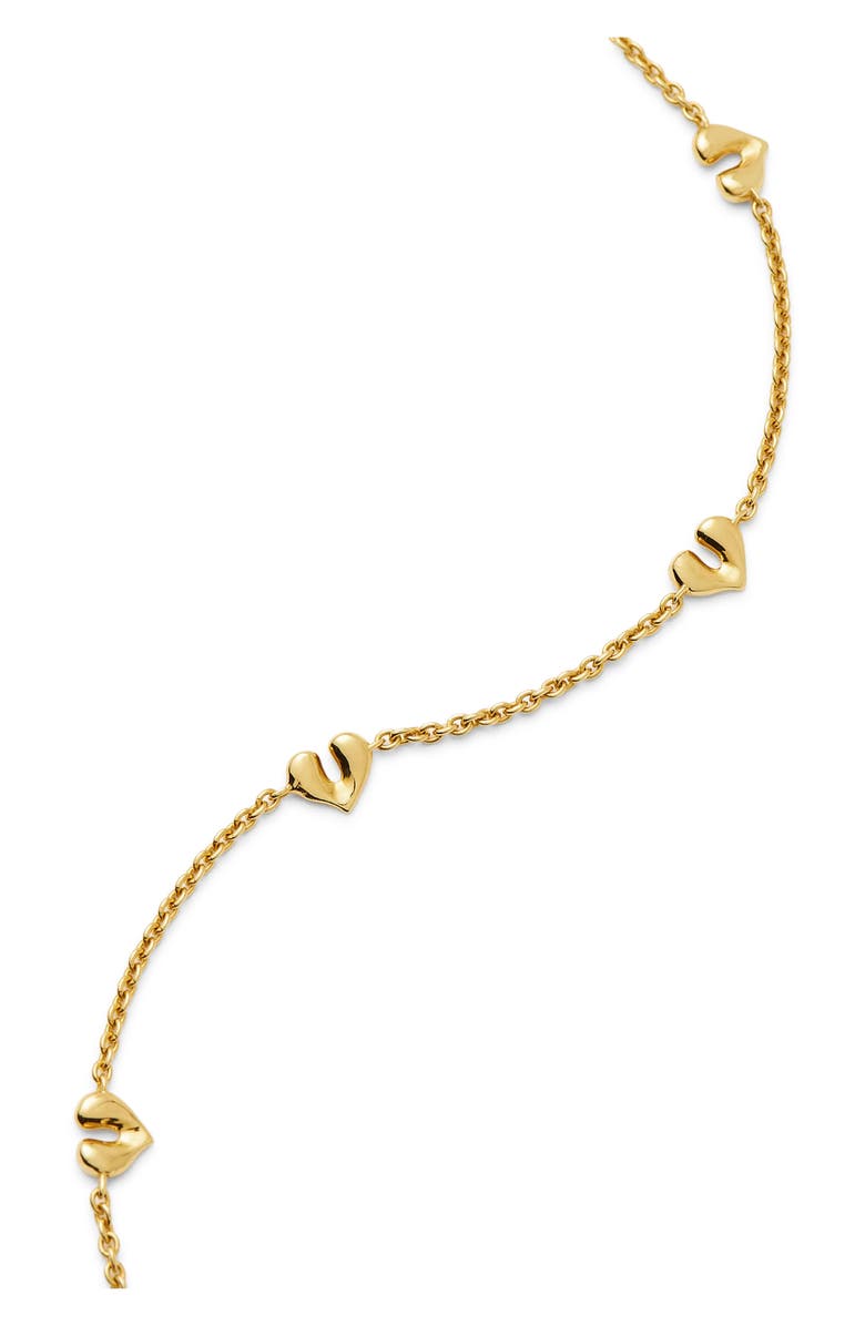 Missoma Molten Heart Mini Charm Choker, Alternate, color, Gold