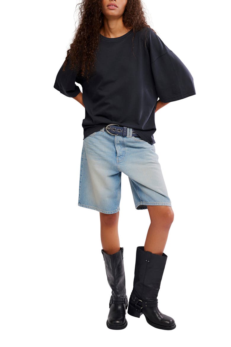 WTF Perfect Oversize Cotton T-Shirt, Alternate, color, BLACK