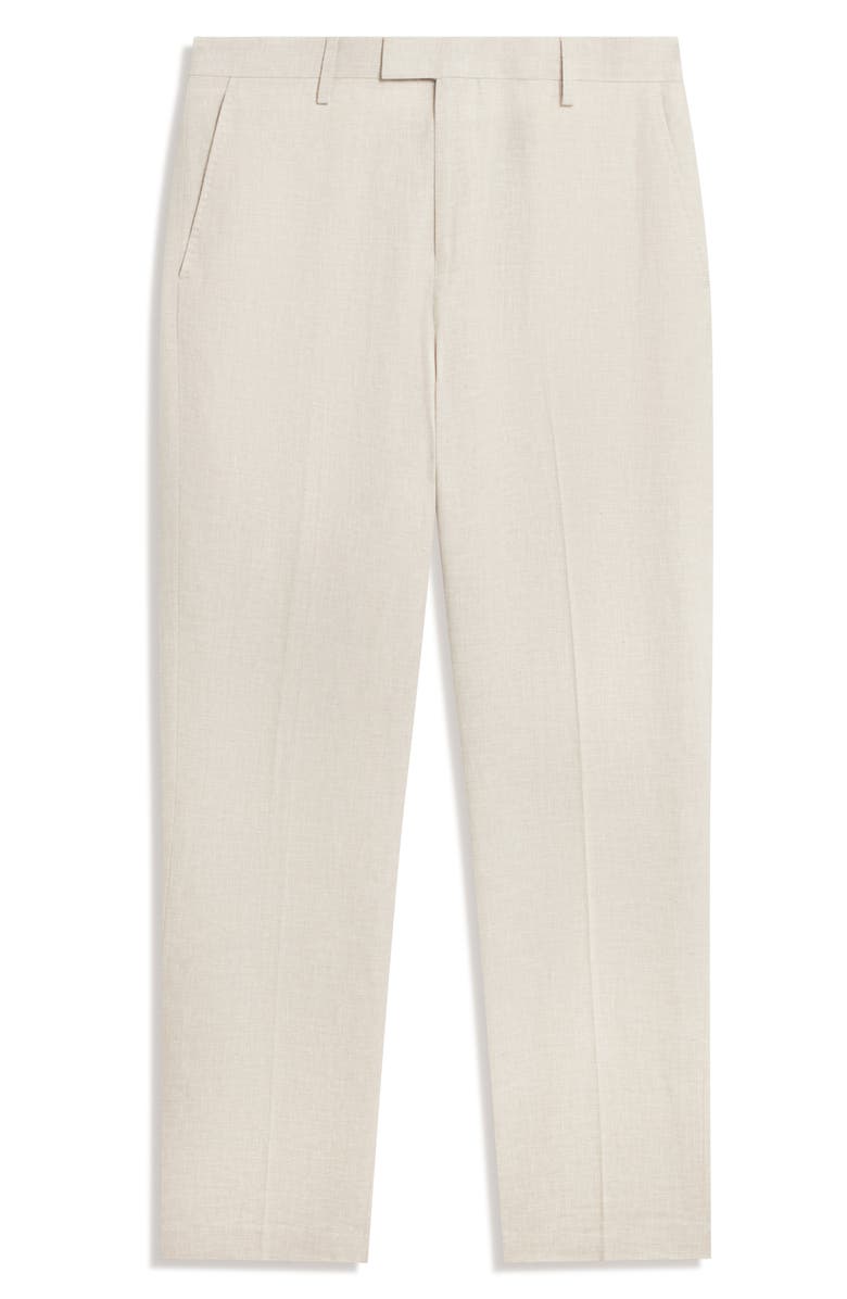 Ted Baker Givrant Slim Fit Linen & Cotton Pants, Alternate, color, Ecru