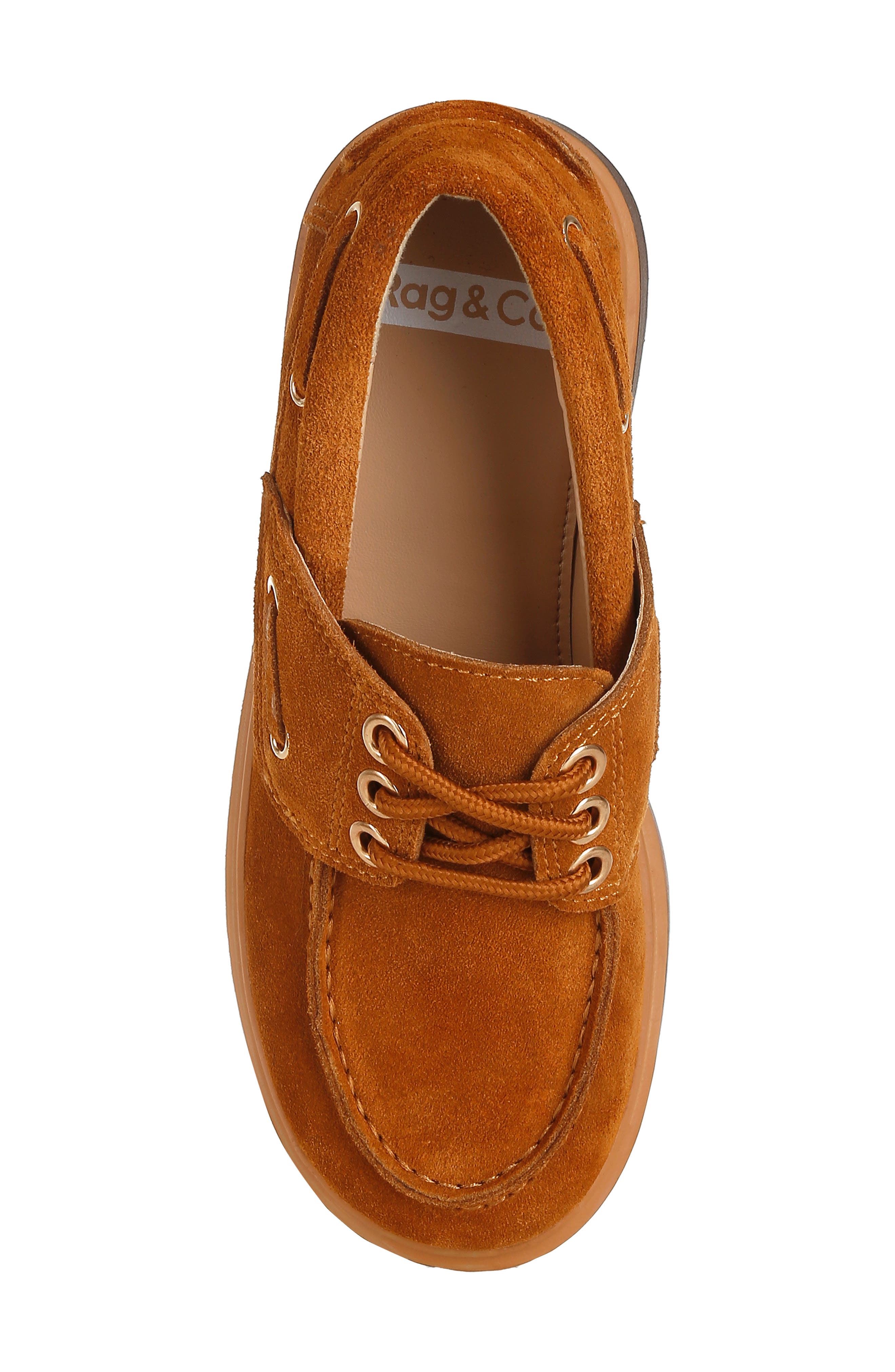 Rag & Co Cuckatoos Platform Boat Shoe, Alternate, color, Tan
