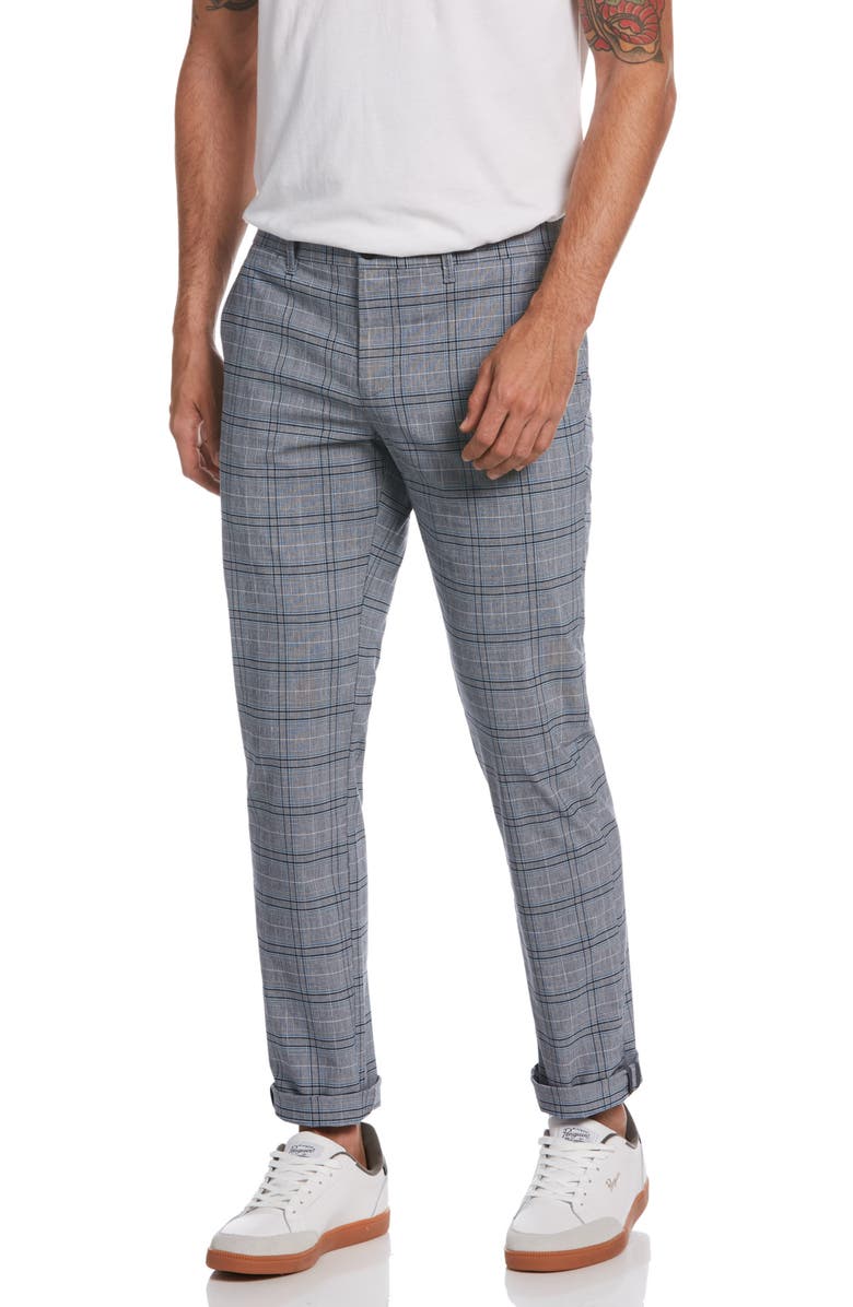 Original Penguin Glen Plaid Straight Leg Pants, Main, color, 