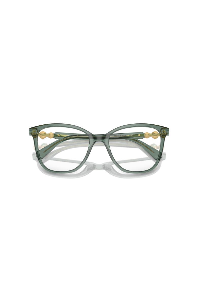 52mm Square optical glasses, Alternate, color, Green