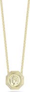SPHERA MILANO Cubic Zirconia Medallion Pendant Necklace