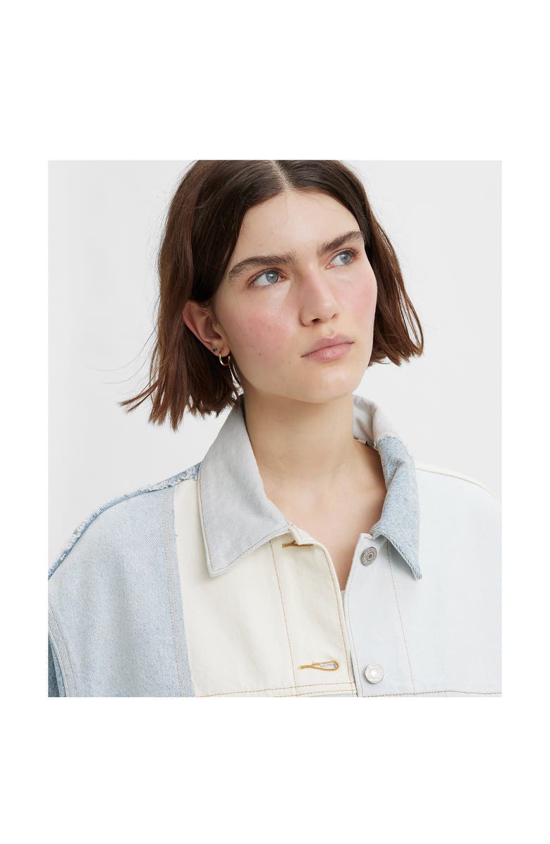 Levi's<sup>®</sup> Patchwork '90s Denim Trucker Jacket, Alternate, color,