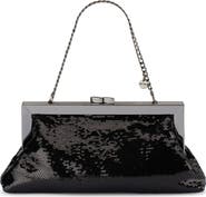 Olga Berg Zephyr Sequin Clutch