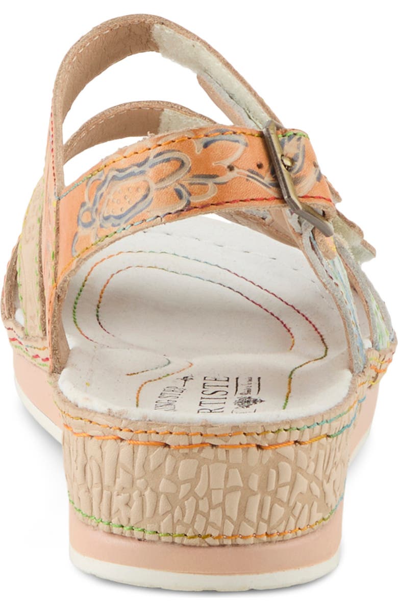 L'Artiste by Spring Step Sumacah Quarter Strap Sandal, Alternate, color, Beige Multi