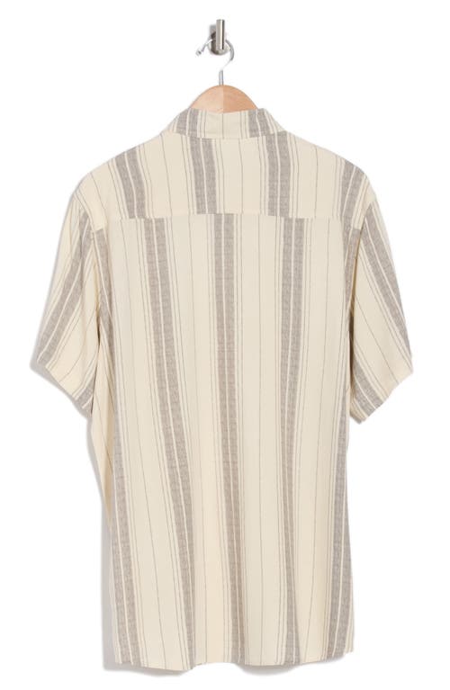 Union Venice Short Sleeve Print Relaxed Fit Shirt In Tin