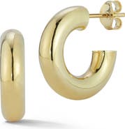 Ember Fine Jewelry 14K Gold Tube Hoop Earrings