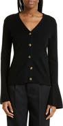 BY MALENE BIRGER Cirane Bell Sleeve Wool Cardigan