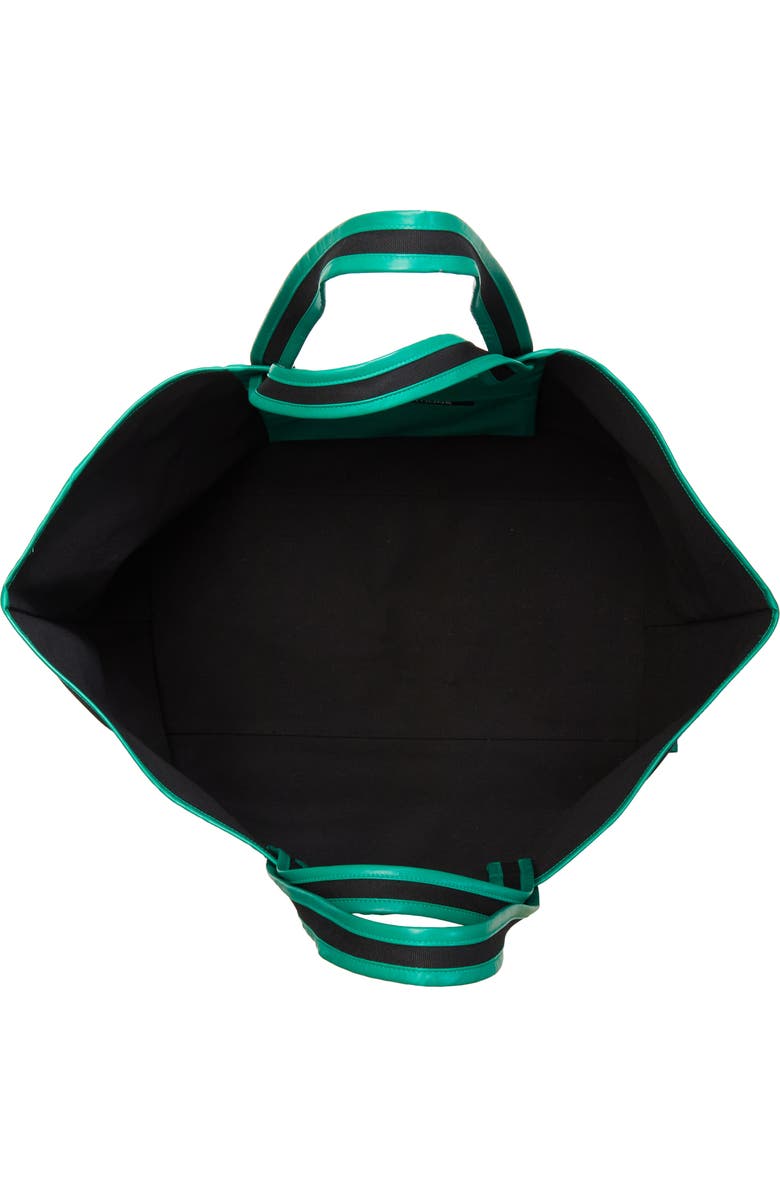 KASSL Large Contrast Trim Canvas Tote, Alternate, color,