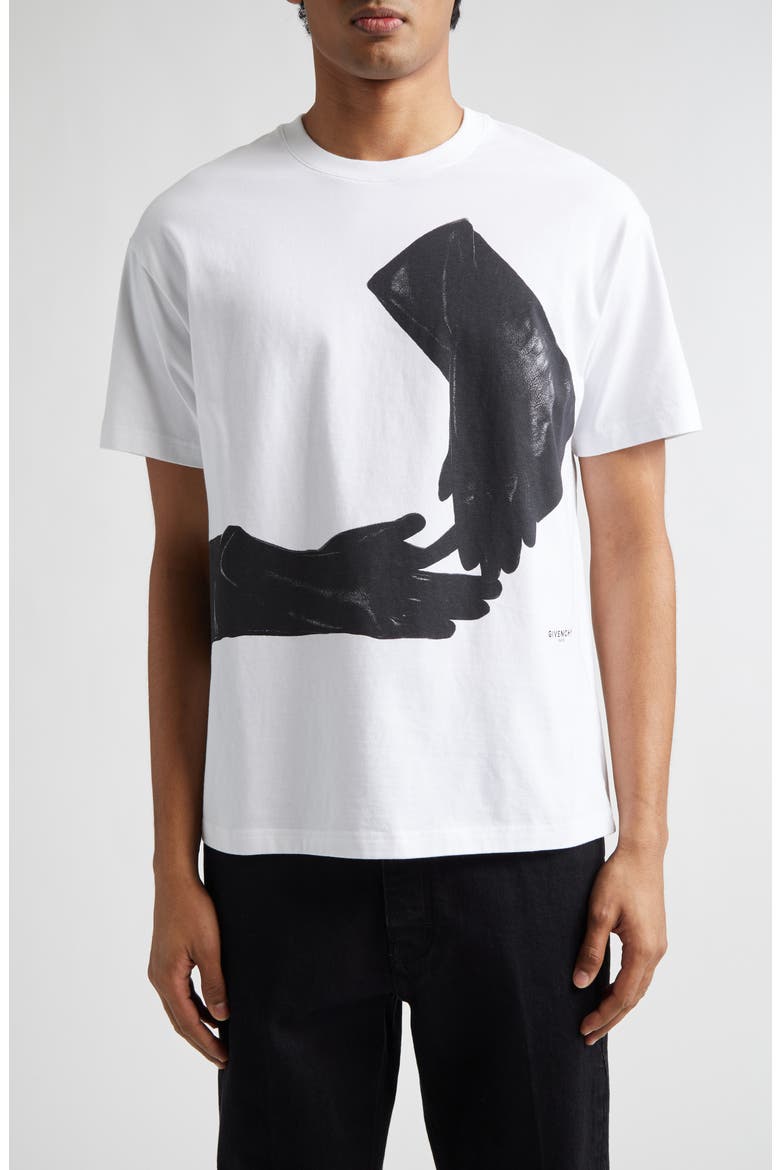 Regular Fit Gloves Trompe l'Oeil Print T-Shirt (Men) | Nordstrom