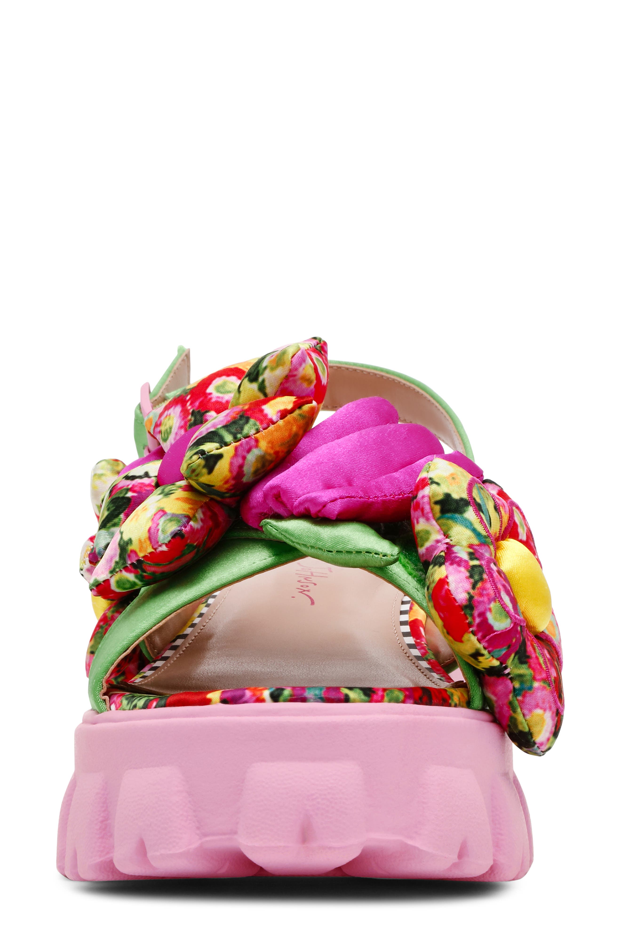 Betsey Johnson Jeromy Platform Sandal, Alternate, color, Green Floral Multi