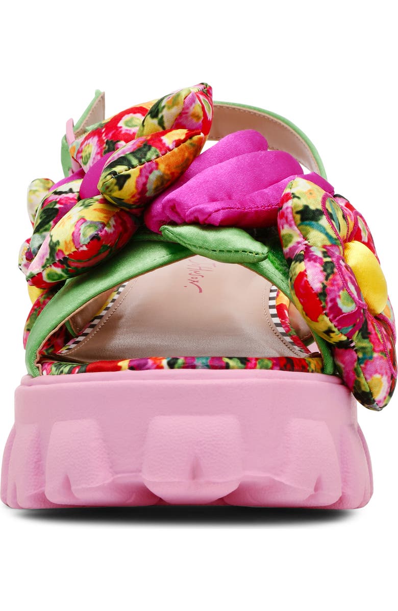 Betsey Johnson Jeromy Platform Sandal, Alternate, color, Green Floral Multi