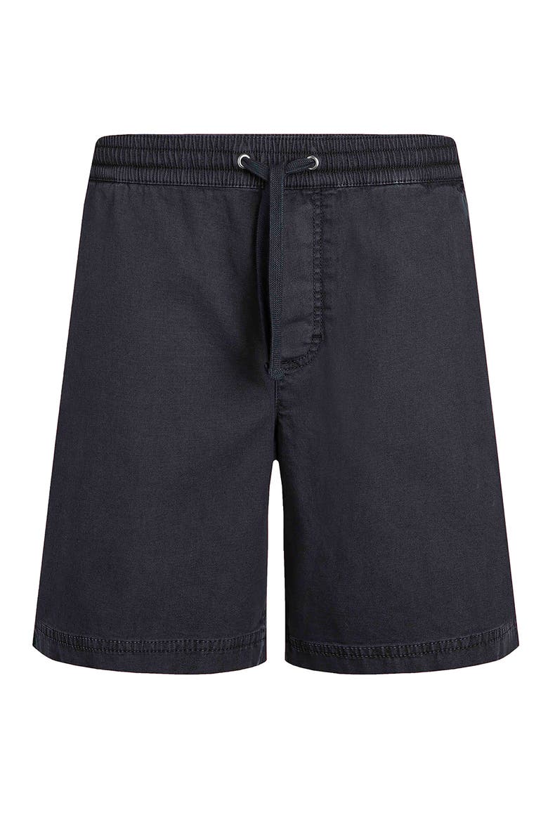Weston Relaxed Canvas Shorts, Alternate, color, Navy