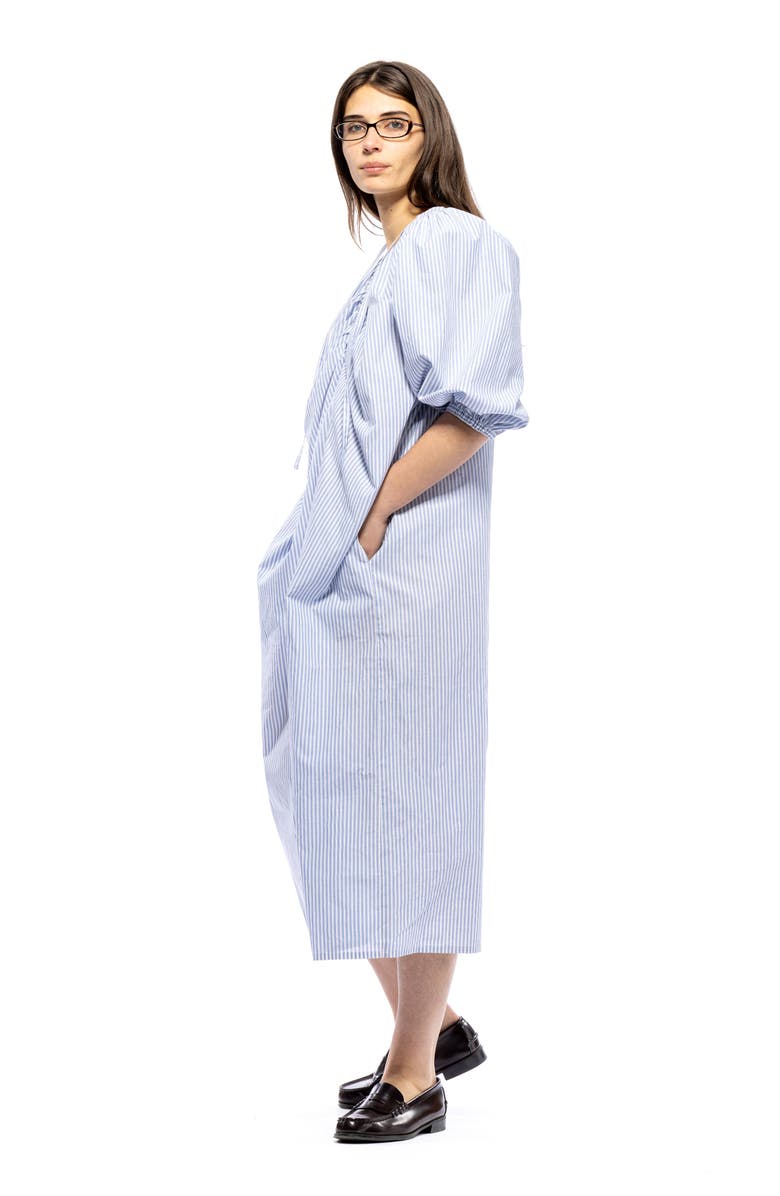 Toit Volant Yvonne Dress, Alternate, color, Blue & White Stripes