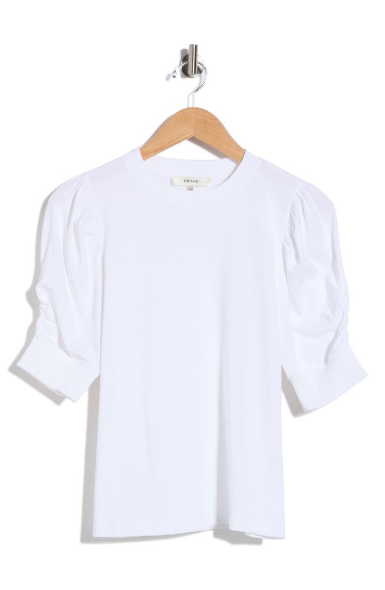 FRAME The Frankie Cotton Tee, Main, color, White