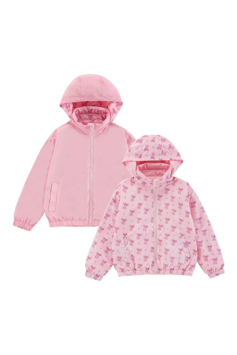 Kids' Max Rain Water Repellent Reversible Windbreaker, Alternate, color, PINK