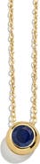 BaubleBar 18k Gold Plated Birthstone Pendant Necklace
