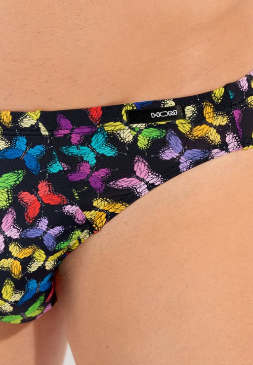 Hom Butterfly Comfort Micro Briefs In Multico Print