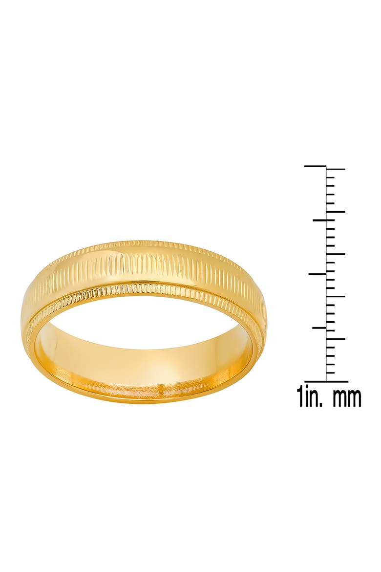Men's Textured Band Ring, Alternate, color, METALLIC