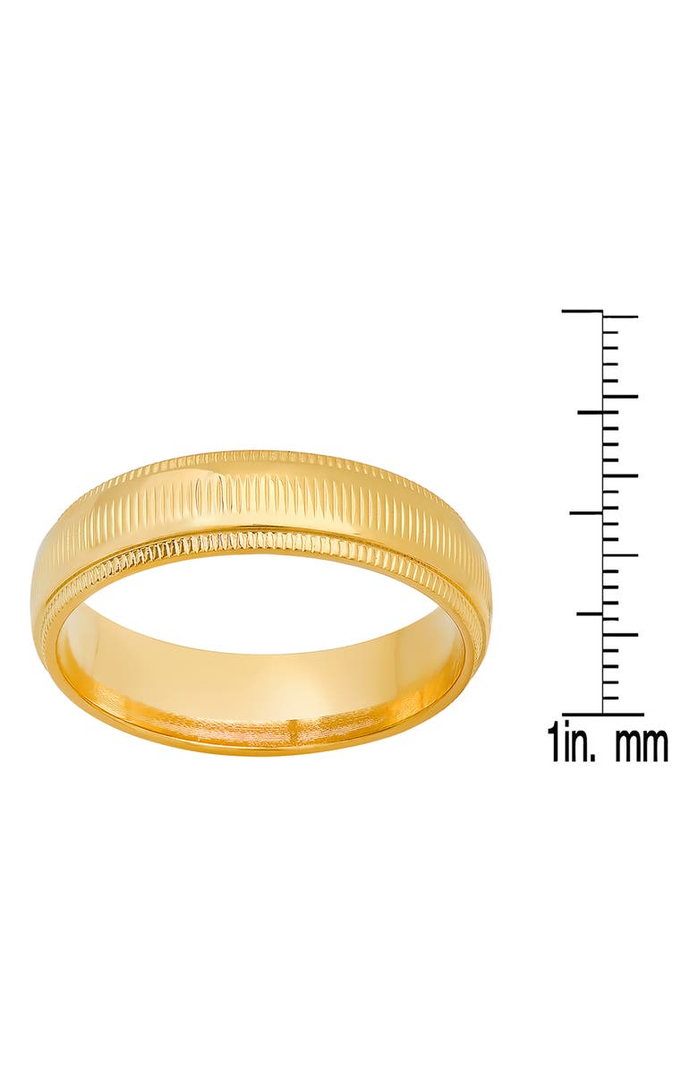 HMY JEWELRY Men's Textured Band Ring, Alternate, color,
