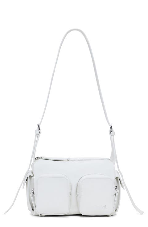 Faux Leather Shoulder Bag