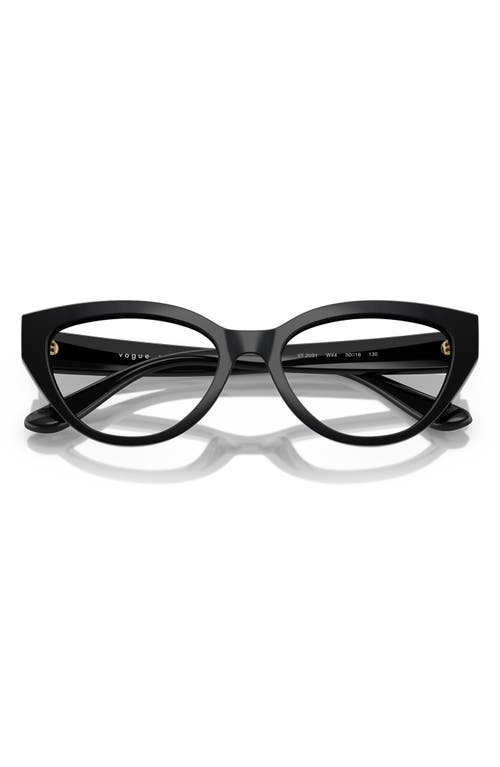 Vogue 48mm Cat Eye Optical Glasses In Black