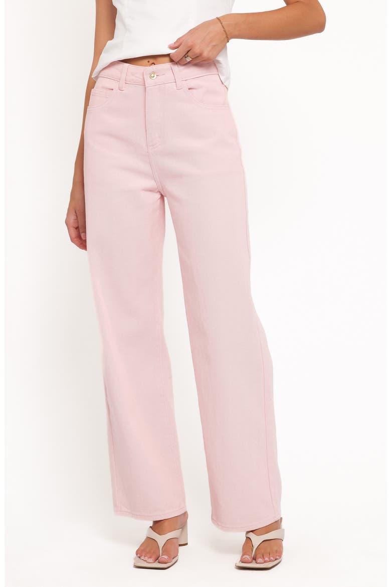 Ailis High Waist Wide Leg Jeans, Main, color, DUSTY PINK