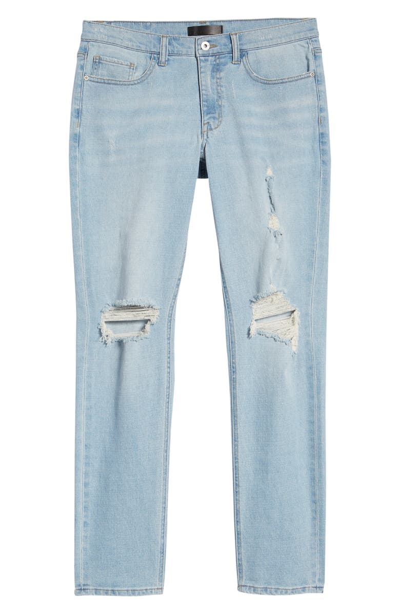 The Rail Ripped Skinny Fit Jeans, Alternate, color, 