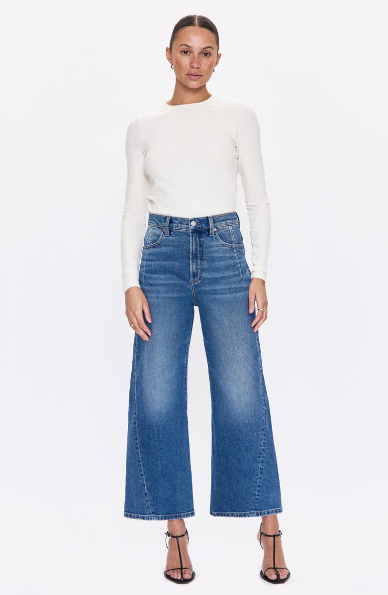 Pistola Kyra High Waist Wide Leg Jeans, Alternate, color, Soho