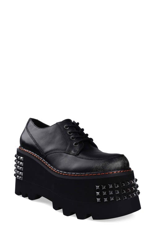 Zigi Celestina Stud Platform Derby In Animal Print