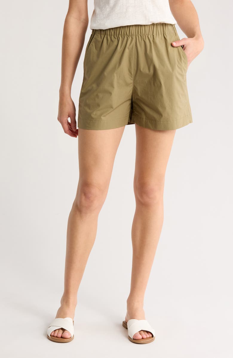 Theory City Stretch Twill Shorts, Main, color,