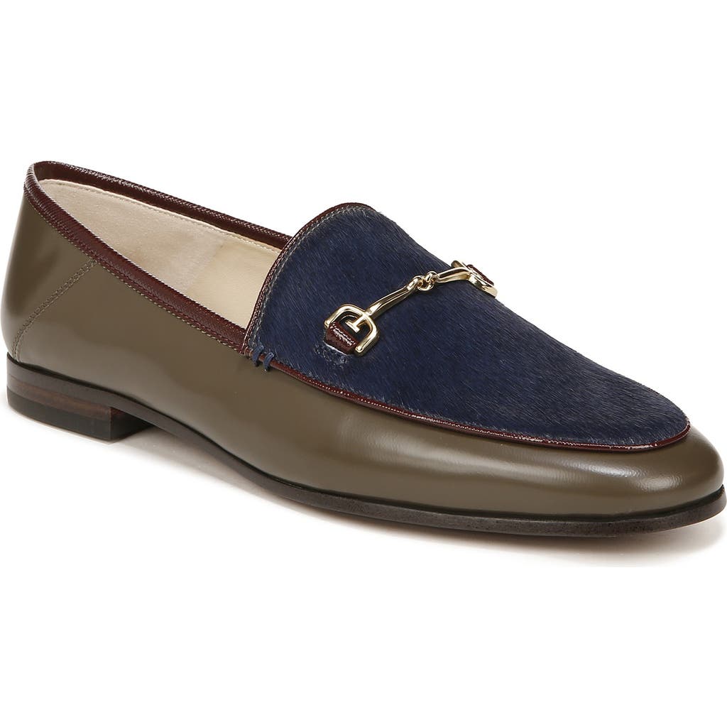 Shop Sam Edelman Loraine Bit Loafer In Hudson Navy/olive/burgundy