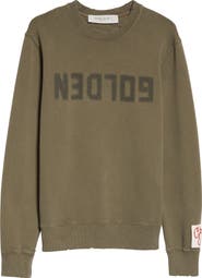 Golden Goose Distressed Logo Graphic Sweatshirt