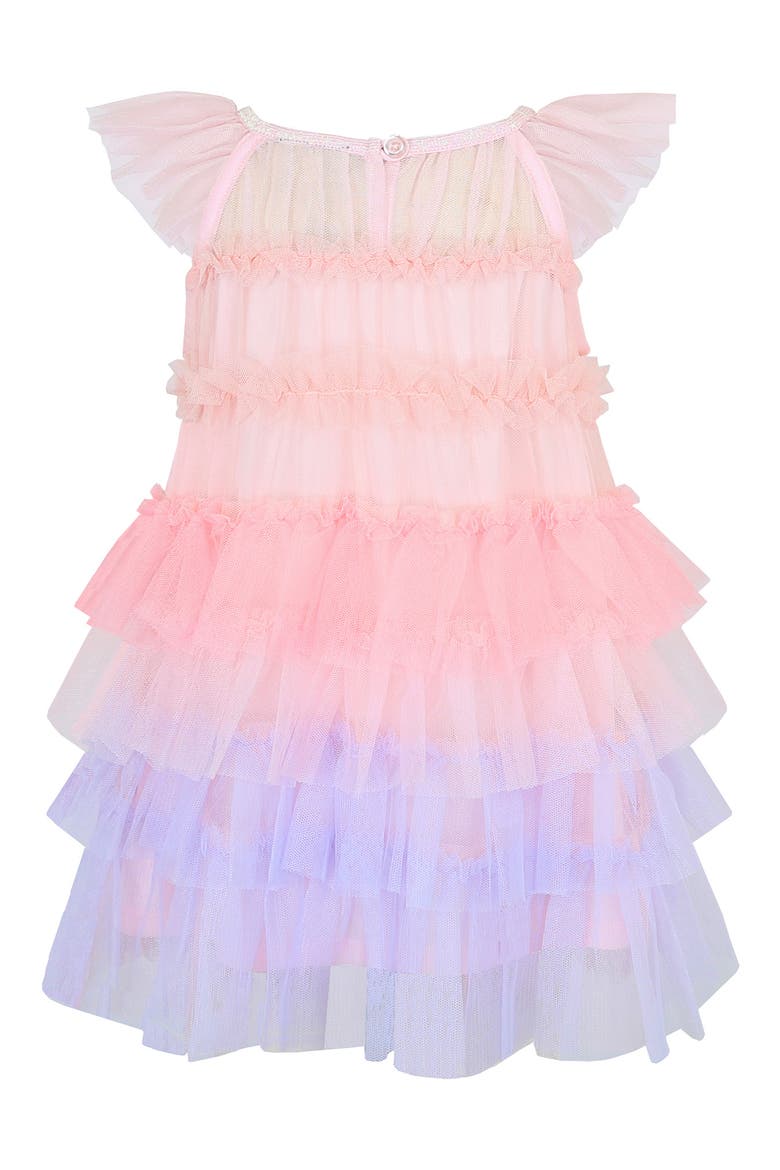 Kids' Tiered Tulle Party Dress, Alternate, color, PINK MULTI