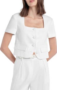 Favorite Daughter The Mayfair Linen Blend Top