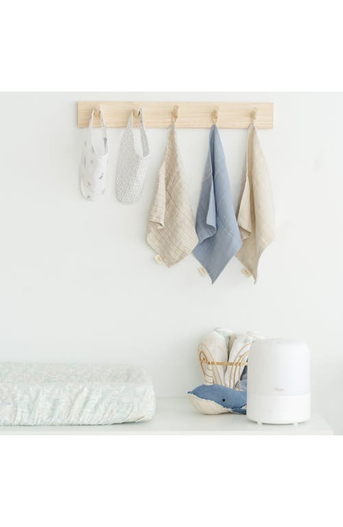 Crane Baby Parker 5-pack Assorted Cotton Muslin Washcloths In Blue