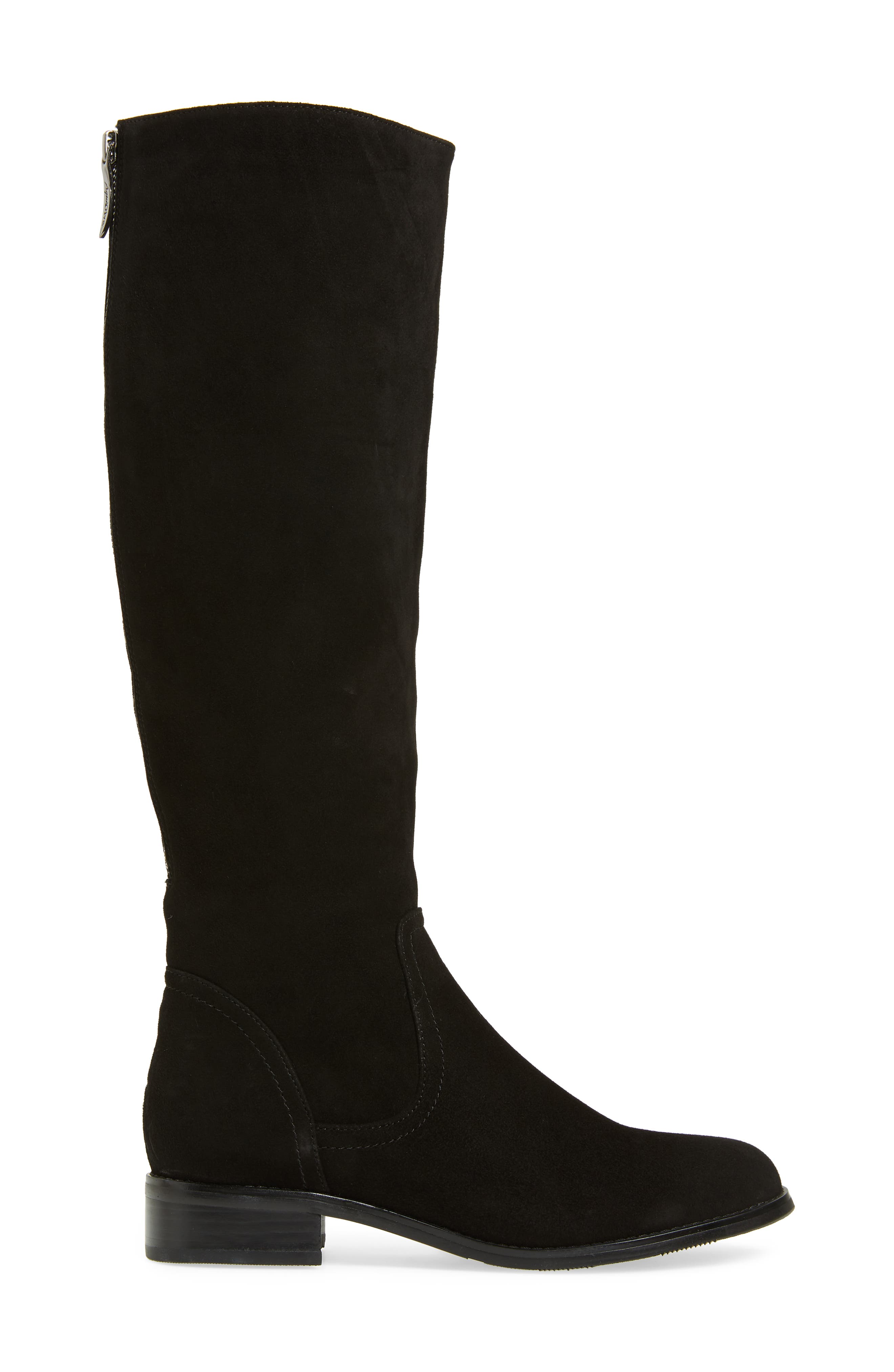 Montreal Waterproof Knee High Boot, Alternate, color, BLACK SUEDE
